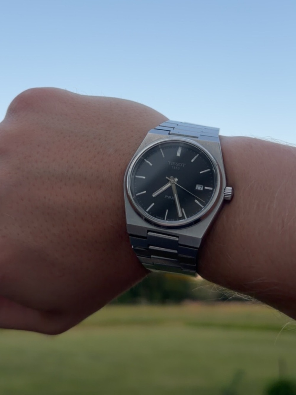 Tissot PRX Quartz Black Dial 40mm-Box, Papers & Extra Links Included